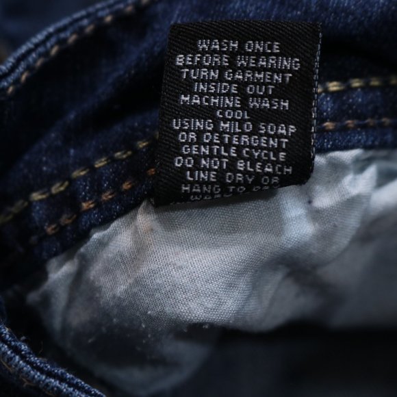 Rue 21 Flare Jeans Embroidered Button Flap Back Pockets - Picture 9 of 10